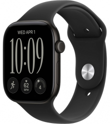 Умные часы Apple Watch Series 12 46mm Black Aluminum Case with Sport Band Black